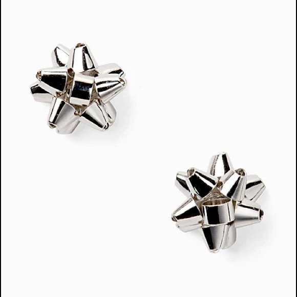 kate spade Jewelry - HP 11/10 NWT Kate Spade Silver Bourgeois Bow Stud Earrings